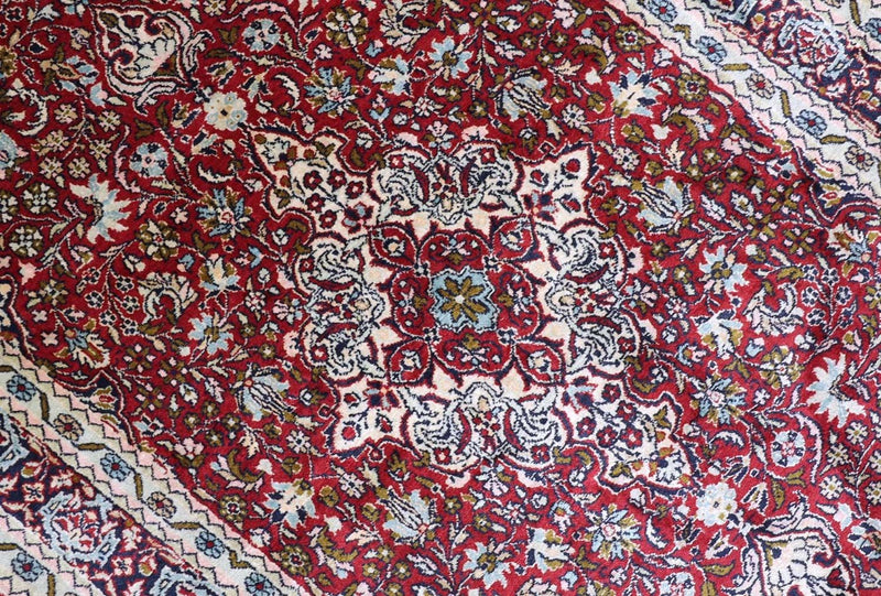 Jedwabny dywan - Kashmir Silk - 150 x 90 cm - ciemna czerwień