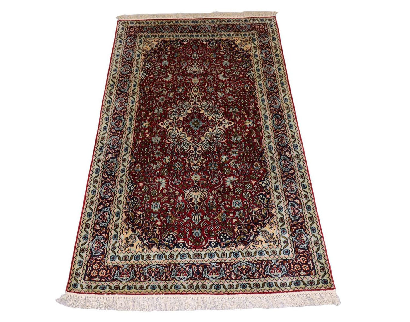 Jedwab kaszmirski Dywan 150x90cm - Dywan orientalny