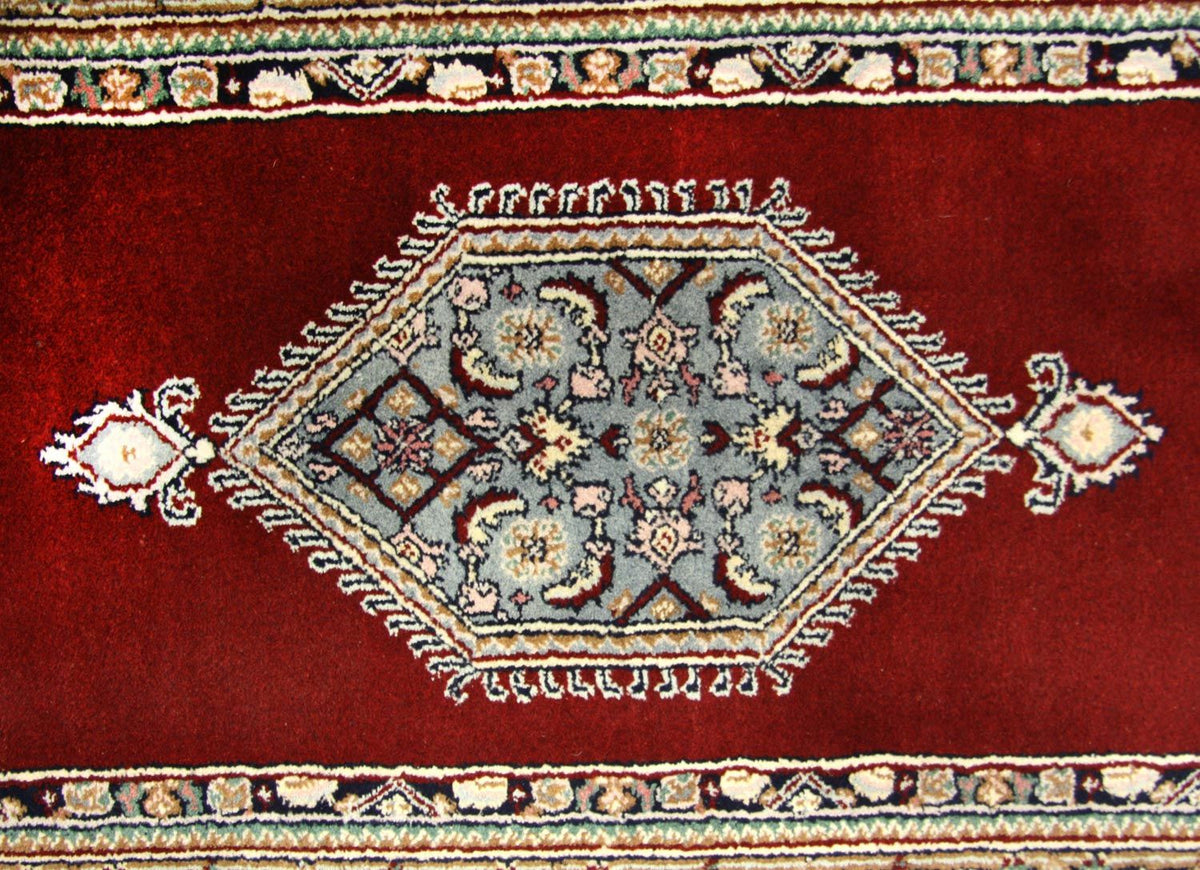 Biegacz Dywan perski - Bijar - 245 x 75 cm - czerwony