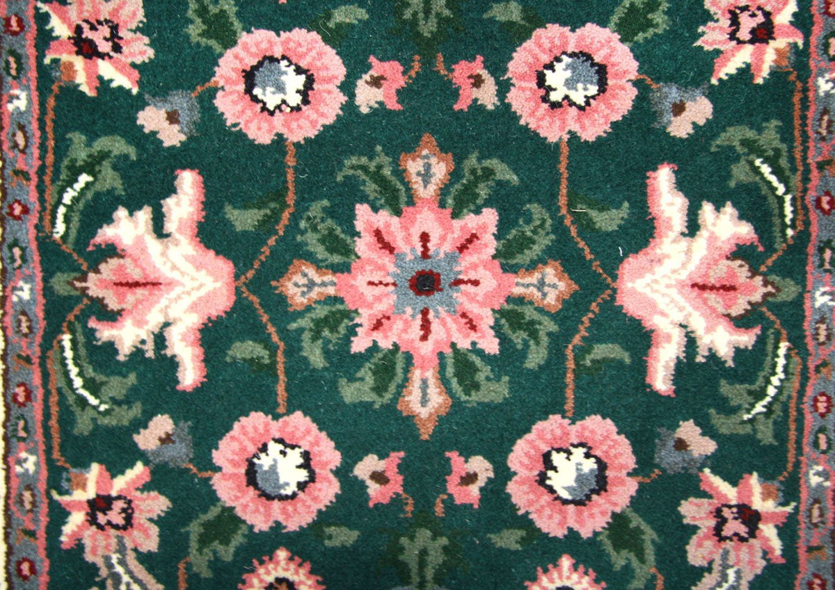 Biegacz Dywan perski - Bijar - 303 x 78 cm - niebieski