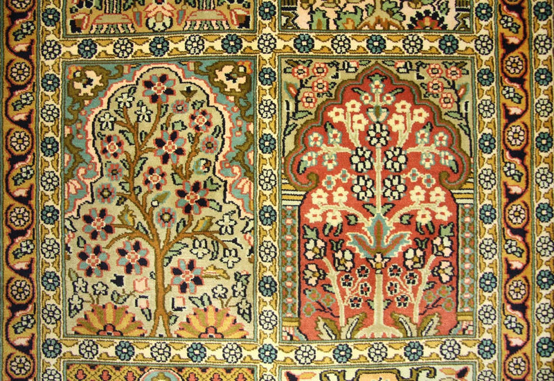 Biegacz Jedwabny dywan - Kashmir Silk - 298 x 82 cm - wielokolorowy