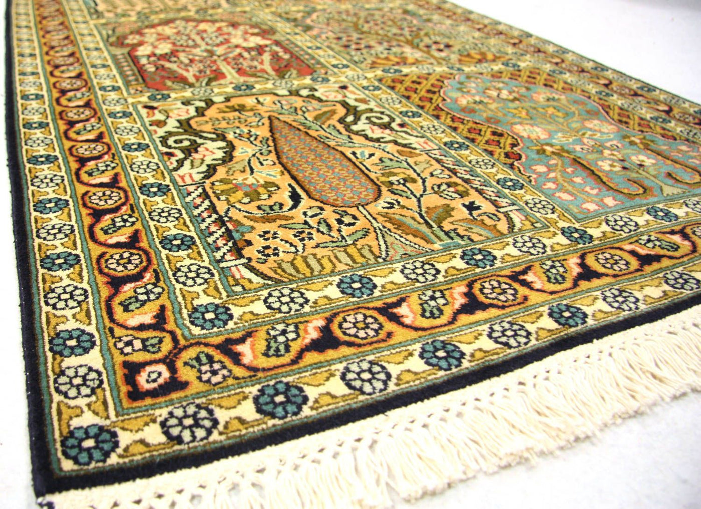 Jedwab kaszmirski Dywan 298x82cm - Dywan orientalny