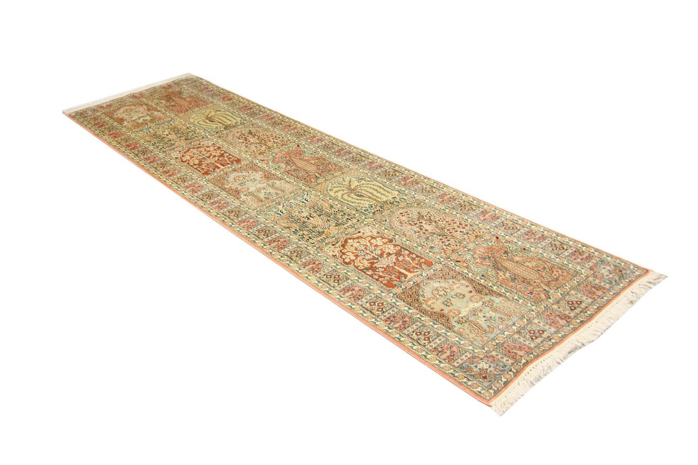 Jedwab kaszmirski Dywan 292x79cm - Dywan orientalny