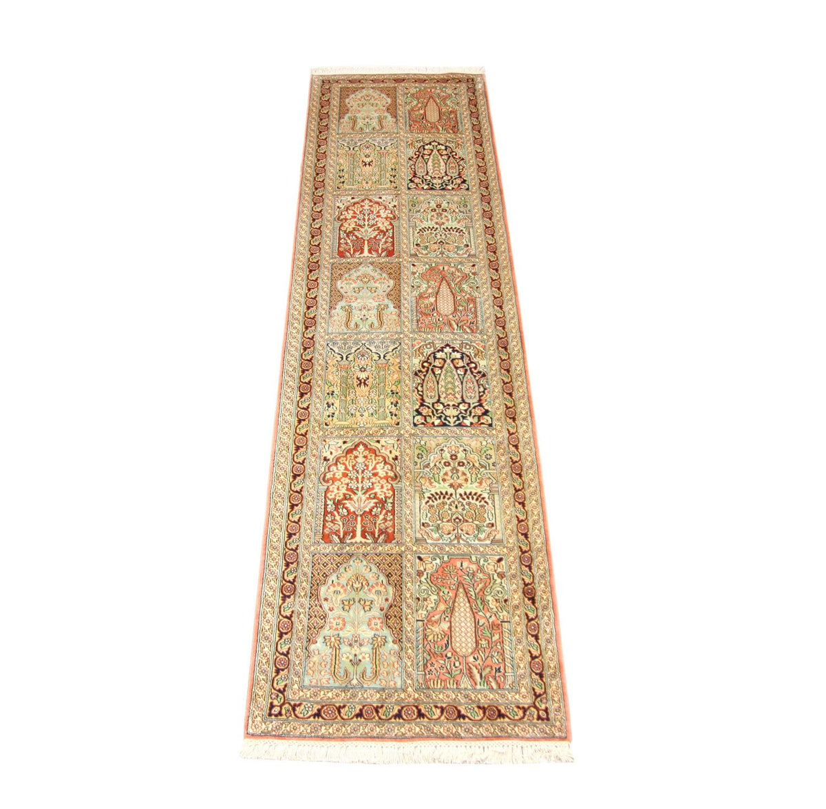 Biegacz Jedwabny dywan - Kashmir Silk - 307 x 78 cm - wielokolorowy