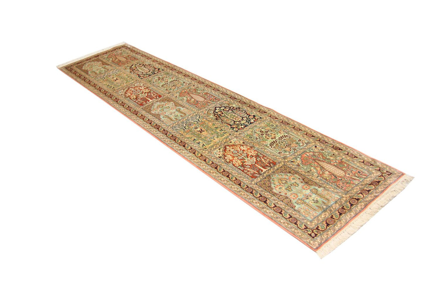 Jedwab kaszmirski Dywan 307x78cm - Dywan orientalny