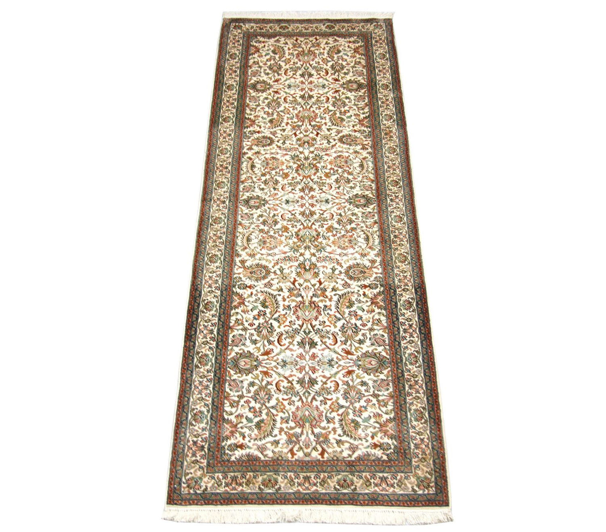 Biegacz Jedwabny dywan - Kashmir Silk - 250 x 80 cm - beżowy