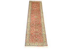 Biegacz Jedwabny dywan - Kashmir Silk - 292 x 78 cm - pomarańczowy