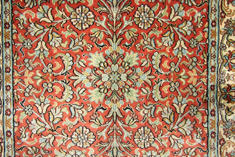Biegacz Jedwabny dywan - Kashmir Silk - 292 x 78 cm - pomarańczowy