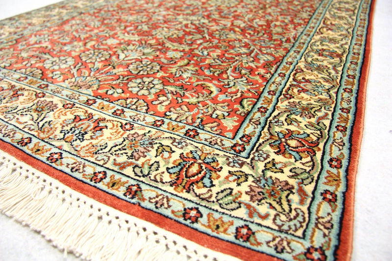 Biegacz Jedwabny dywan - Kashmir Silk - 292 x 78 cm - pomarańczowy