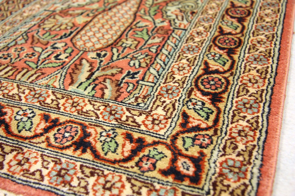 Biegacz Jedwabny dywan - Kashmir Silk - 305 x 79 cm - brązowy