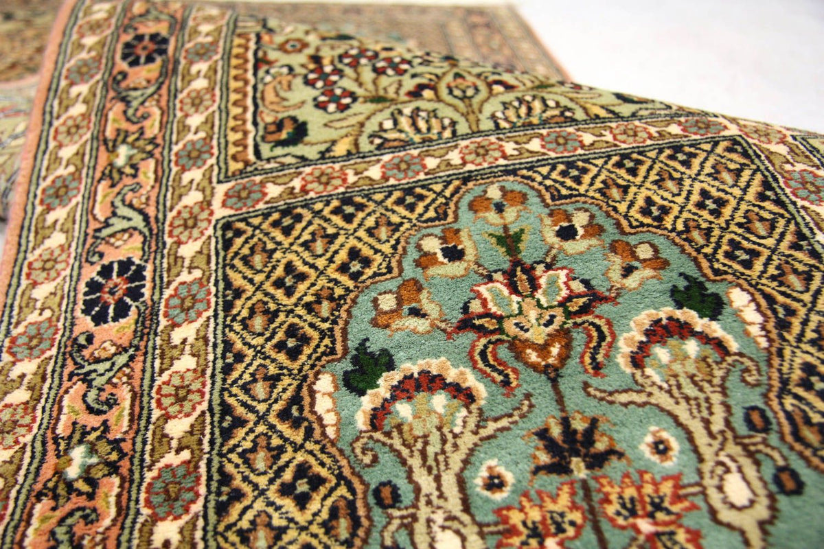 Biegacz Jedwabny dywan - Kashmir Silk - 183 x 77 cm - brązowy