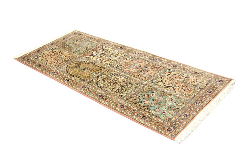 Biegacz Jedwabny dywan - Kashmir Silk - 183 x 77 cm - brązowy