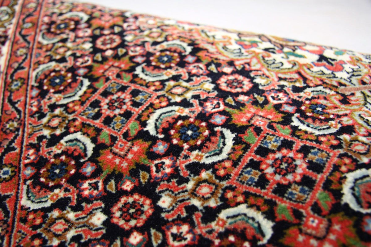 Biegacz Dywan perski - Bijar - 202 x 75 cm - niebieski