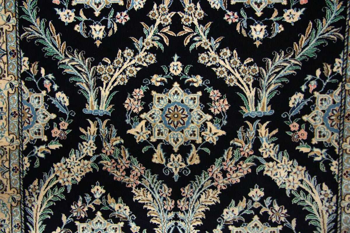 Dywan perski - Nain - 145 x 96 cm - ciemnoniebieski