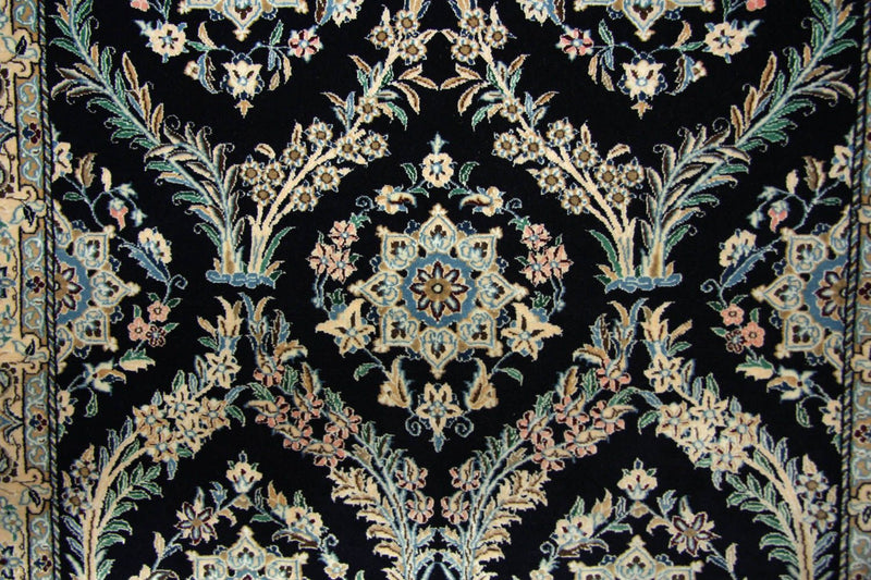 Dywan perski - Nain - 145 x 96 cm - ciemnoniebieski