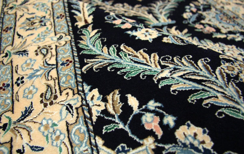 Dywan perski - Nain - 145 x 96 cm - ciemnoniebieski