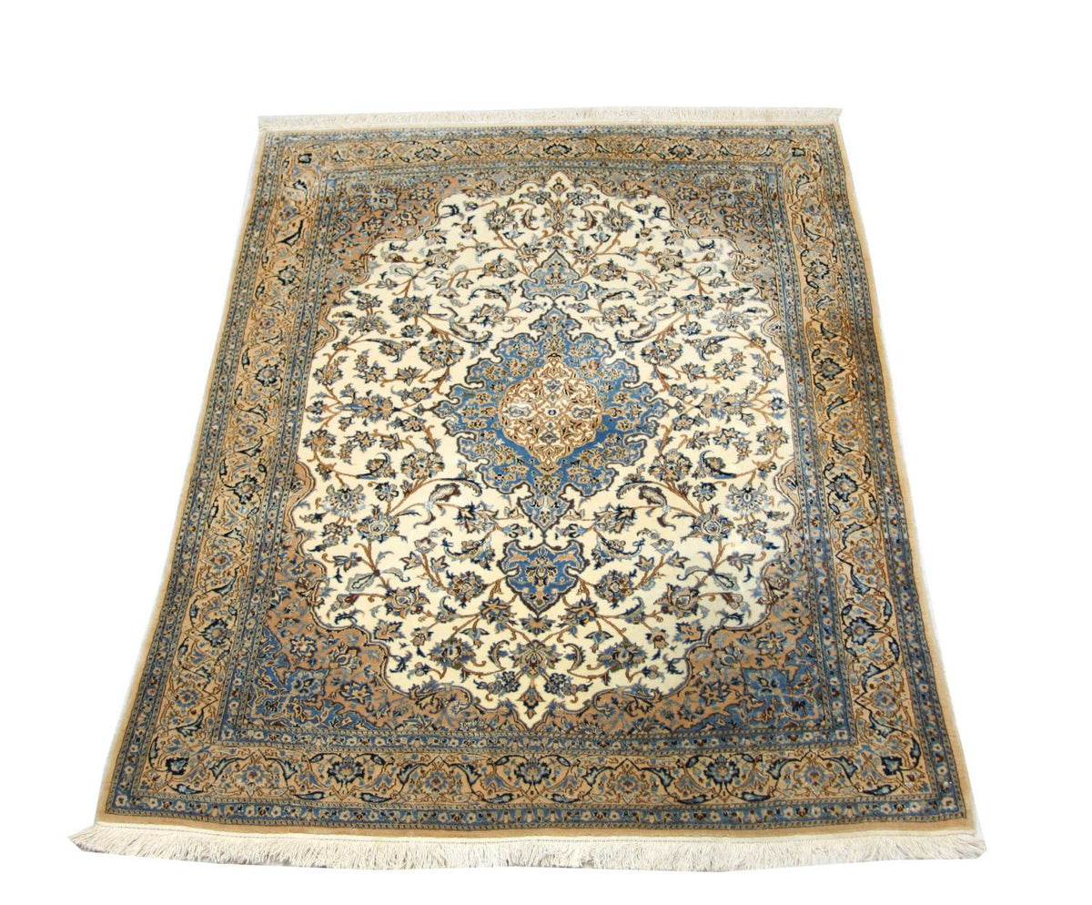 Dywan perski - Nain - Premium - 190 x 127 cm - naturalna biel