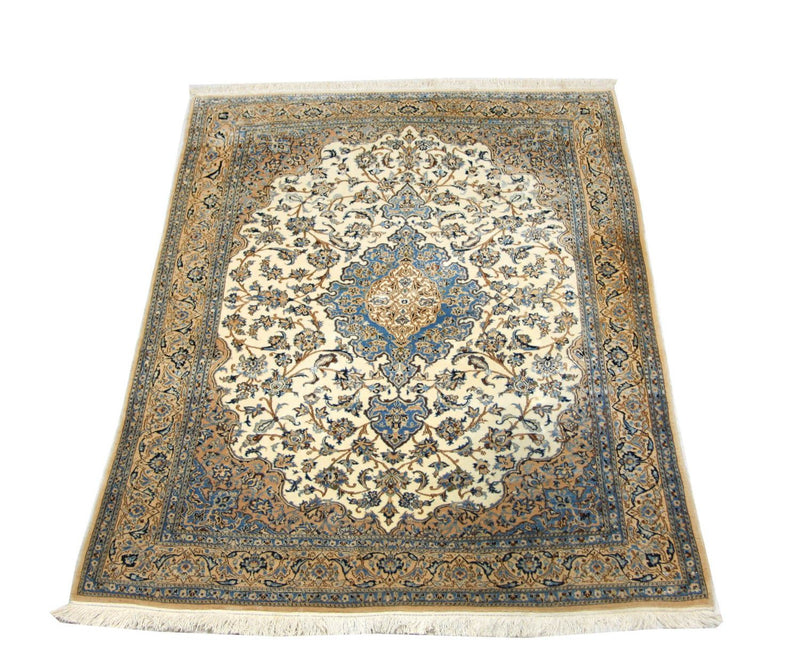 Dywan perski - Nain - Premium - 190 x 127 cm - naturalna biel