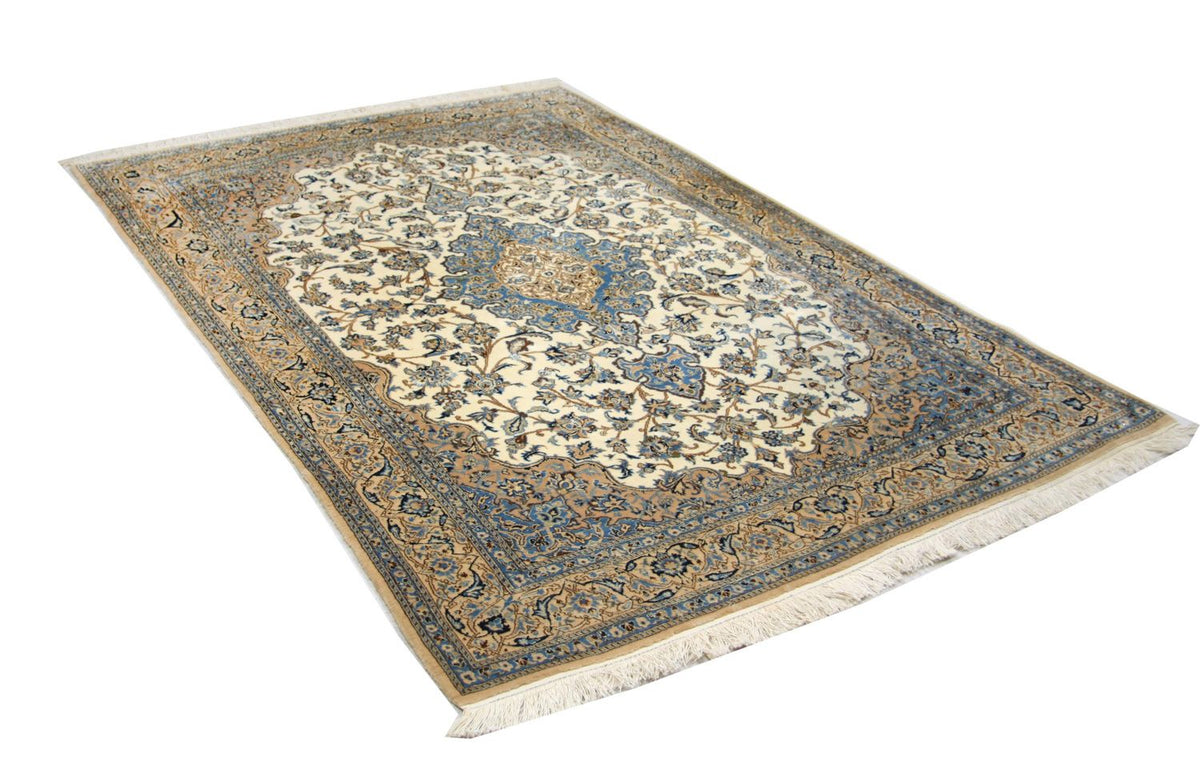 Dywan perski - Nain - Premium - 190 x 127 cm - naturalna biel