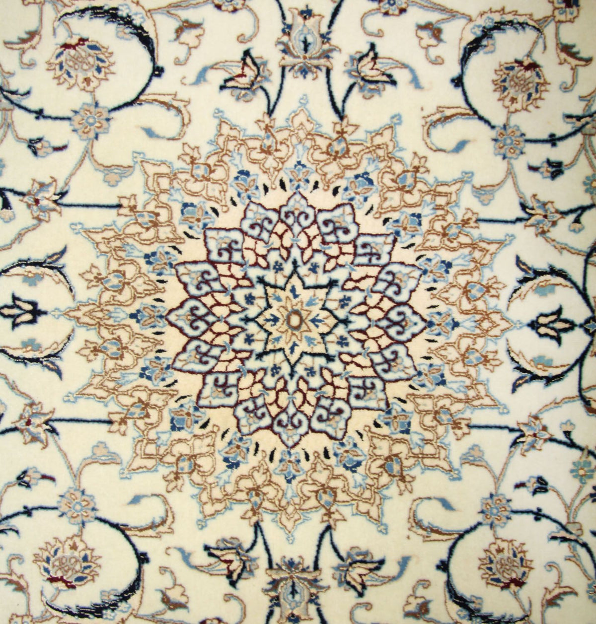 Dywan perski - Nain - Premium - 205 x 125 cm - naturalna biel