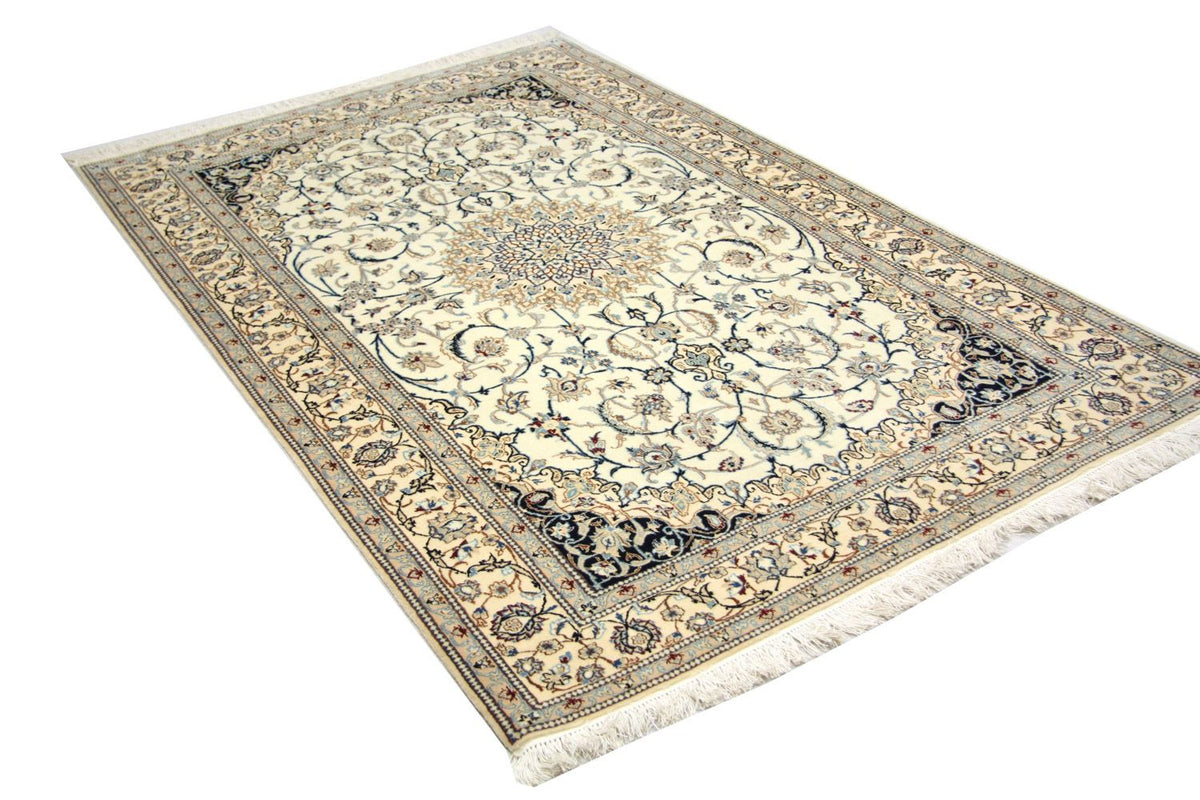 Dywan perski - Nain - Premium - 205 x 125 cm - naturalna biel