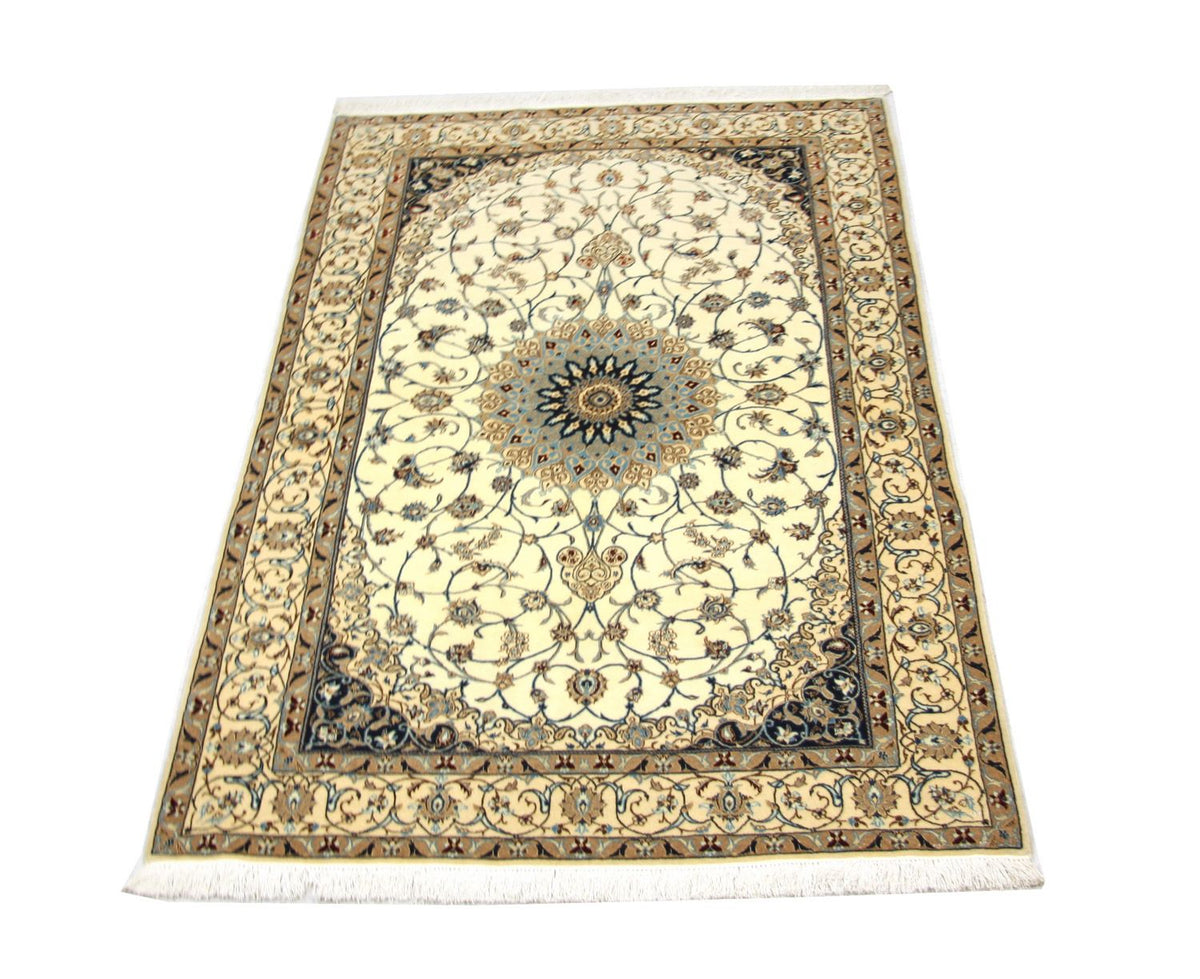 Dywan perski - Nain - Premium - 205 x 125 cm - naturalna biel