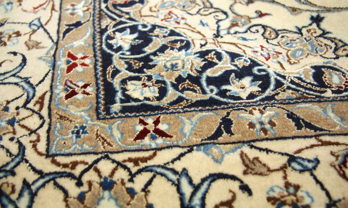 Dywan perski - Nain - Premium - 205 x 125 cm - naturalna biel