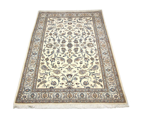 Dywan perski - Nain - Premium - 253 x 165 cm - naturalna biel