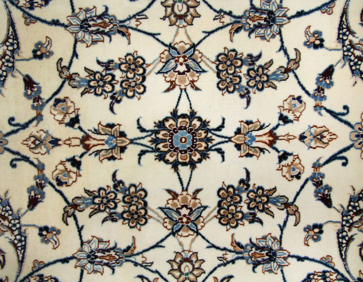 Dywan perski - Nain - Premium - 253 x 165 cm - naturalna biel