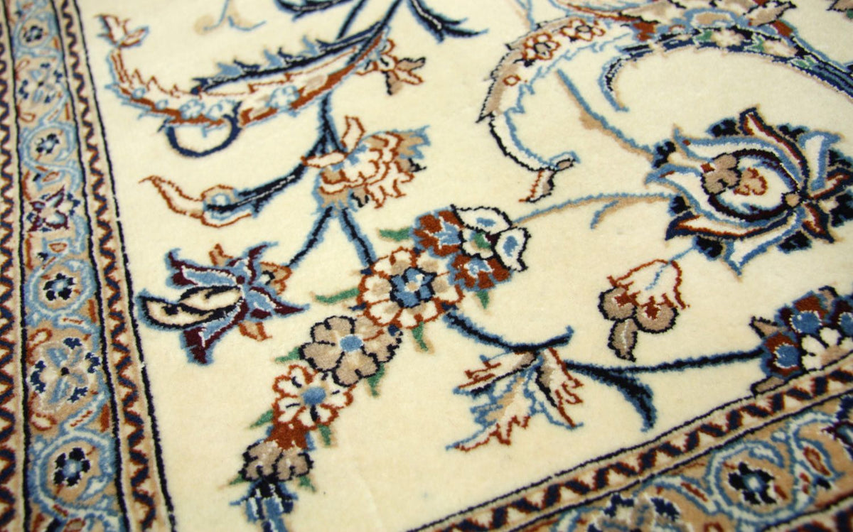 Dywan perski - Nain - Premium - 253 x 165 cm - naturalna biel