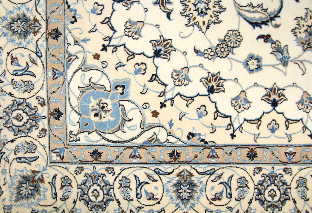 Dywan perski - Nain - Premium - 212 x 135 cm - naturalna biel