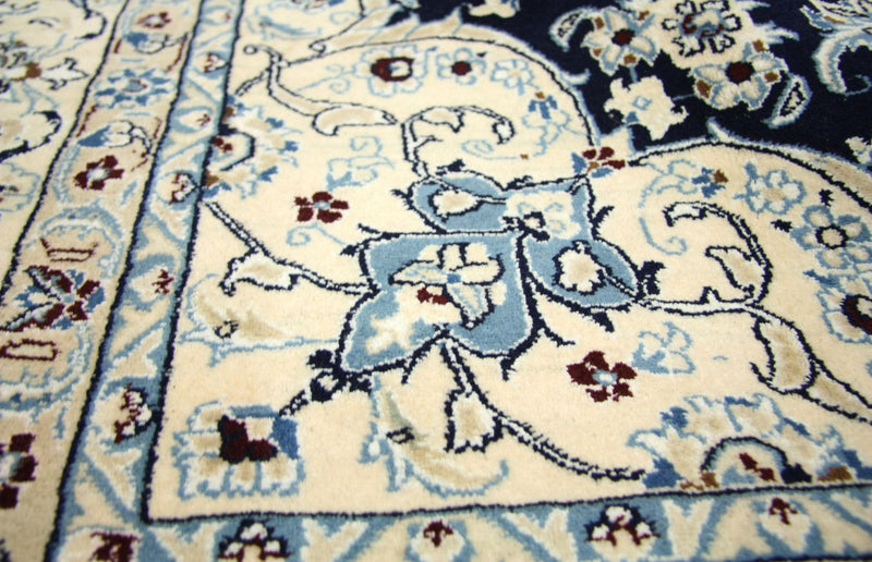 Dywan perski - Nain - Premium - 256 x 172 cm - ciemnoniebieski