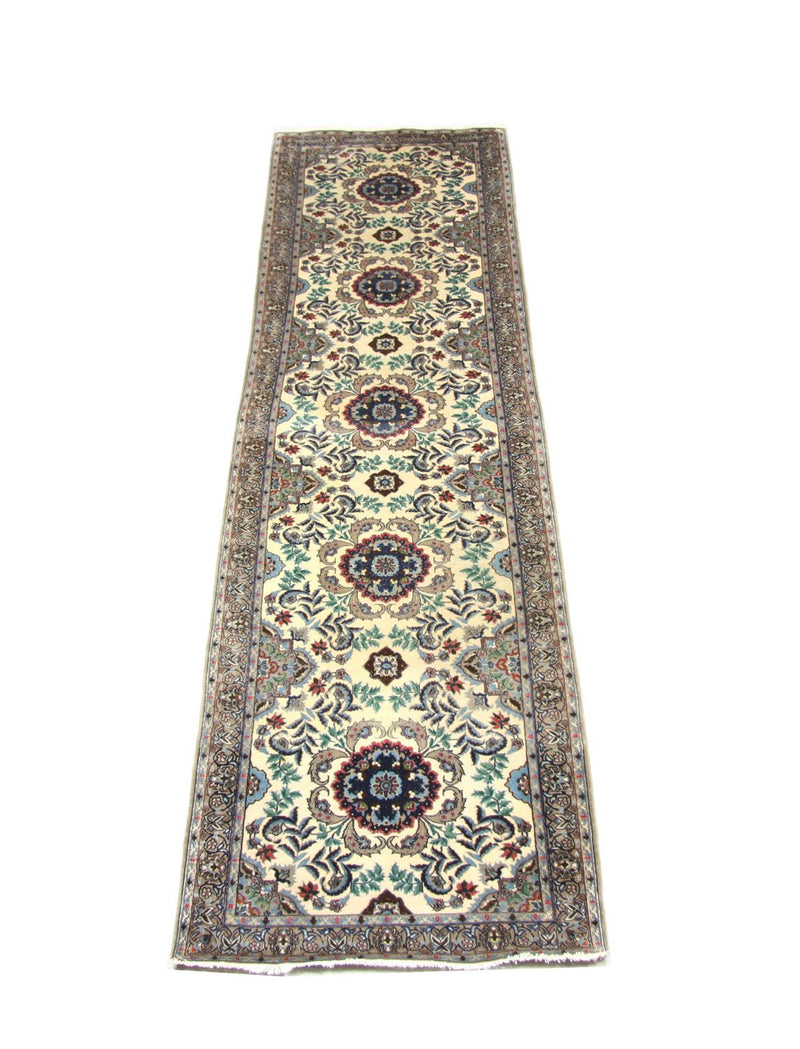 Biegacz Dywan perski - Isfahan - Premium - 305 x 80 cm - beżowy