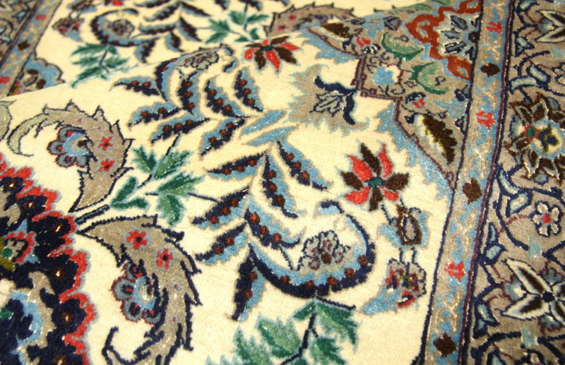 Biegacz Dywan perski - Isfahan - Premium - 305 x 80 cm - beżowy