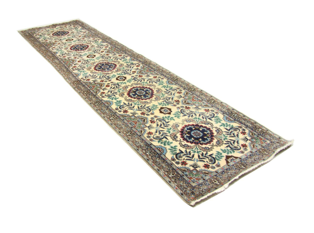 Biegacz Dywan perski - Isfahan - Premium - 305 x 80 cm - beżowy
