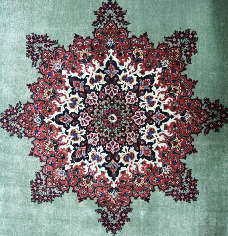 Dywan perski - Bijar - 248 x 176 cm - niebieski