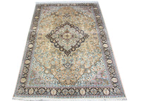 Jedwabny dywan - Kashmir Silk - 290 x 185 cm - niebieski