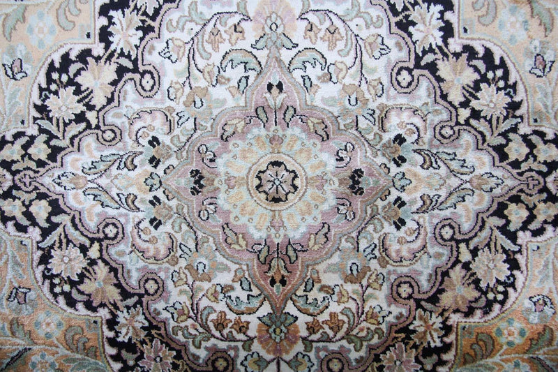 Jedwabny dywan - Kashmir Silk - 290 x 185 cm - niebieski