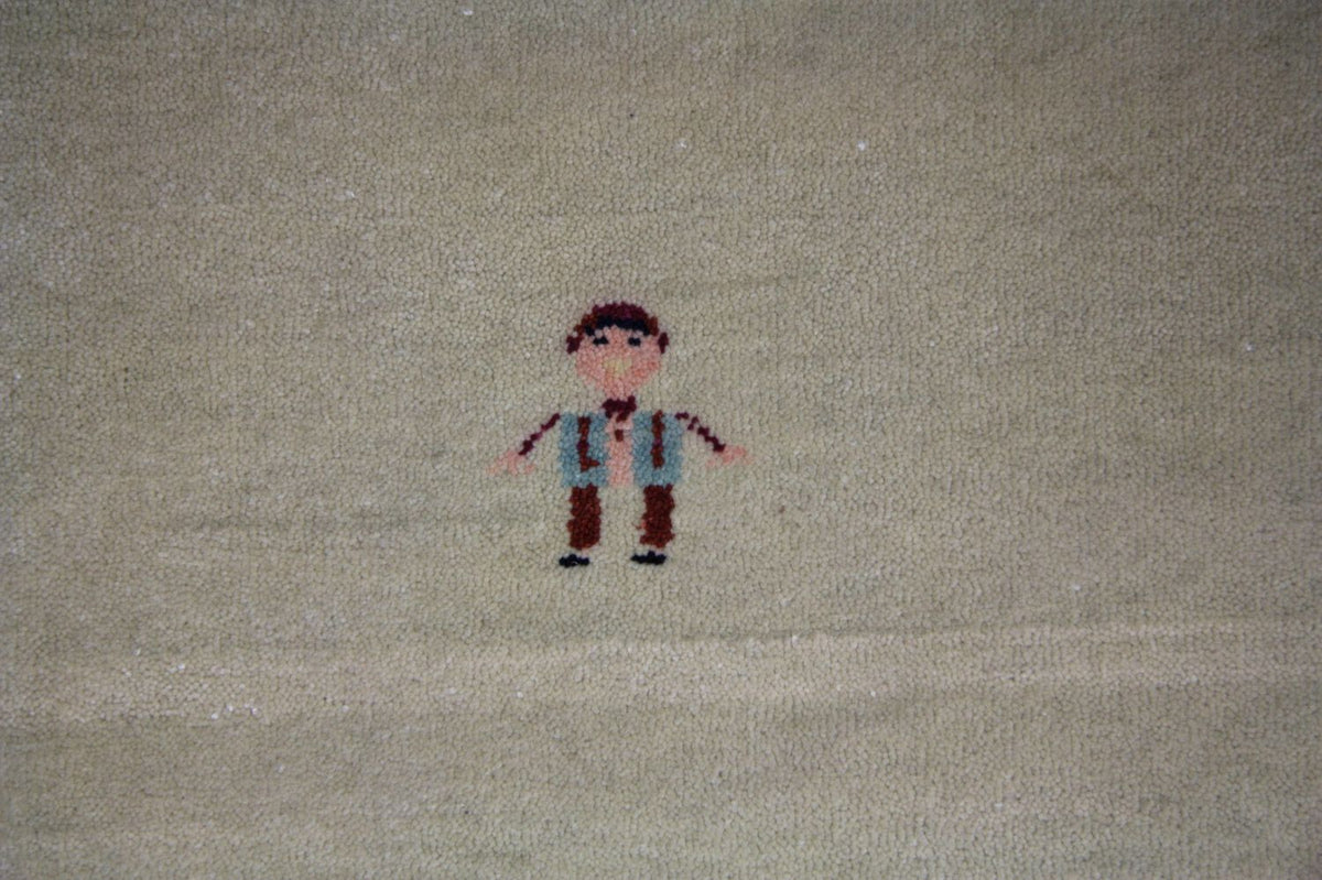 Dywan Gabbeh - Loribaft Perski - 260 x 190 cm - zielona