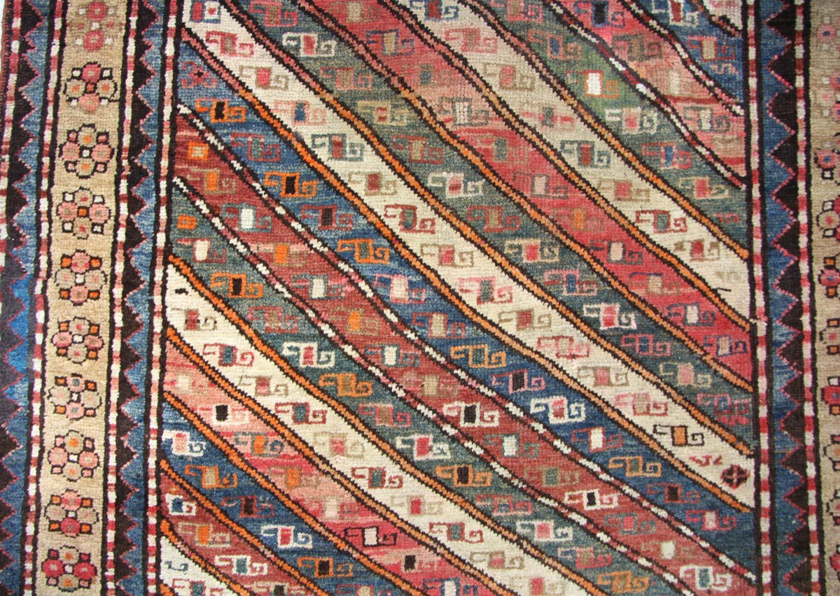 Biegacz Perski dywan - Nomadyczny - 373 x 120 cm - niebieski