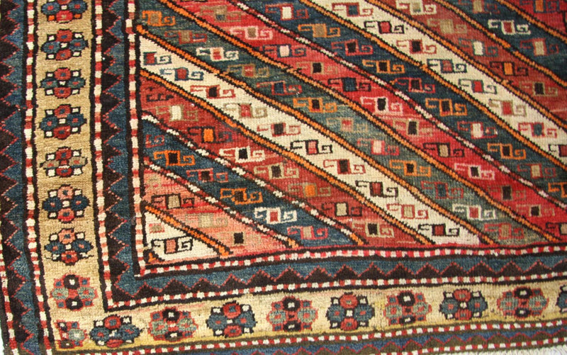 Biegacz Perski dywan - Nomadyczny - 373 x 120 cm - niebieski