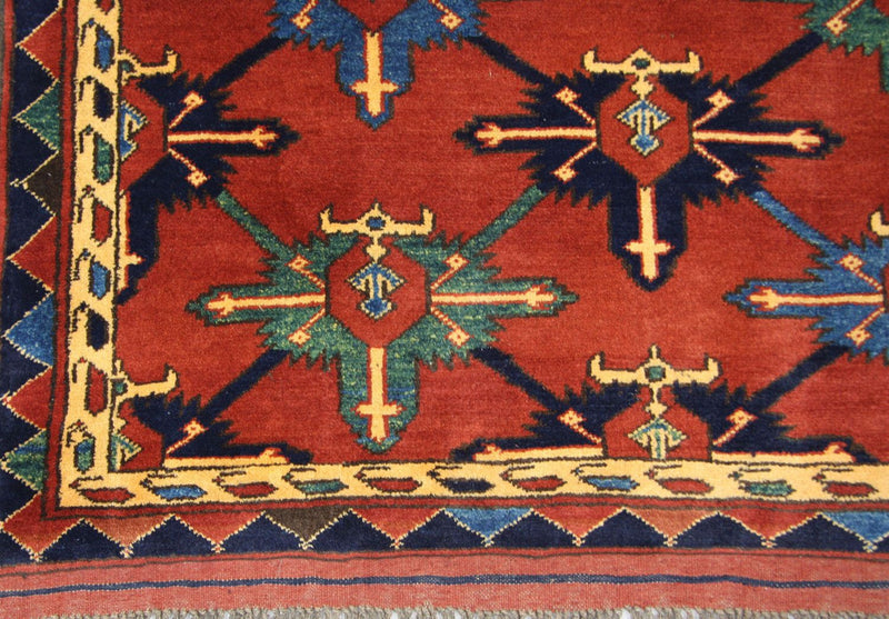 Dywan Zieglera - 146 x 105 cm - czerwony