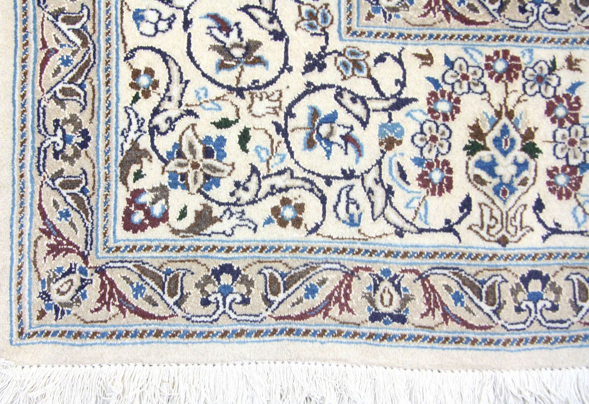 Dywan perski - Nain - 359 x 251 cm - niebieski