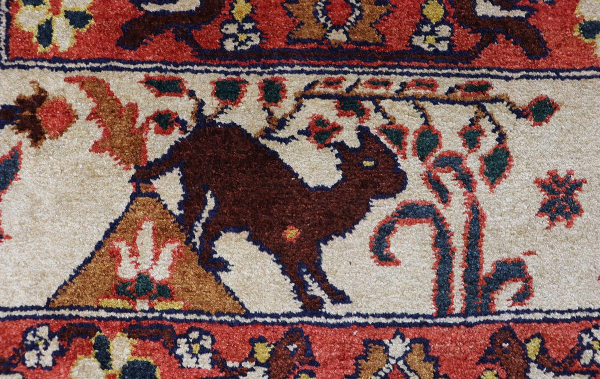 Dywan afgański - 197 x 113 cm - beżowy