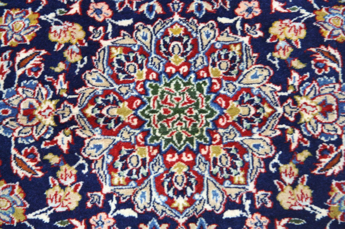 Dywan perski - Isfahan - Premium - 91 x 67 cm - niebieski
