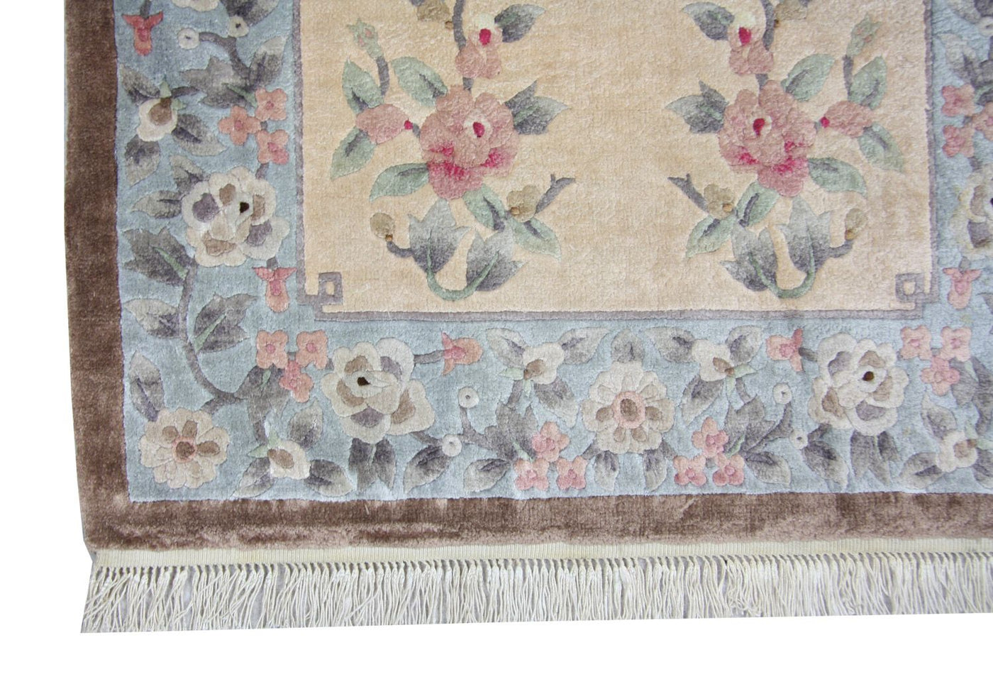 Chiński jedwab Dywan 136x70cm - Dywan orientalny