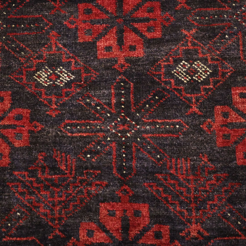 Biegacz Dywan beludżycki - 193 x 104 cm - ciemna czerwień