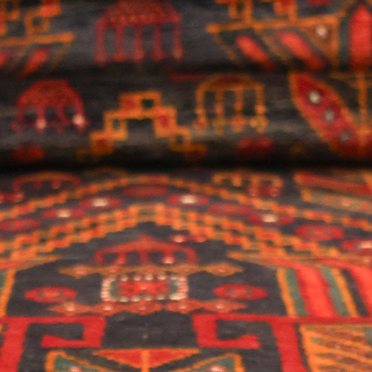 Biegacz Dywan beludżycki - 293 x 108 cm - ciemna czerwień