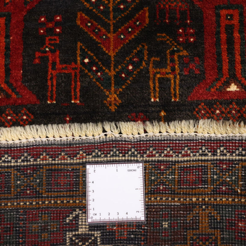 Biegacz Dywan beludżycki - 293 x 108 cm - ciemna czerwień