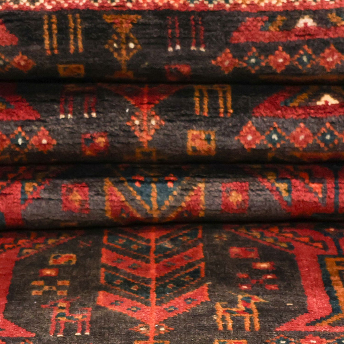 Biegacz Dywan beludżycki - 292 x 103 cm - ciemna czerwień